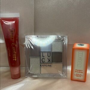 3 pc set - Juicy Couture Lip Gloss, Item Beauty Cleanser & LUCK Eyeshadow